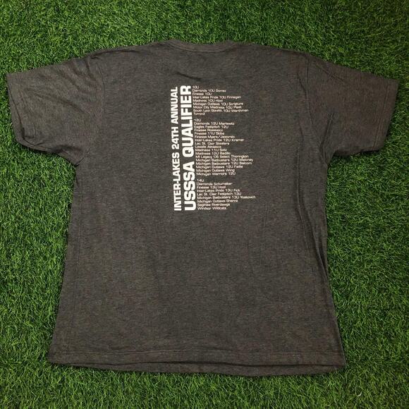 Grey USSSA Softball Phrase Graphic Quote Tee - Picture 2 of 2